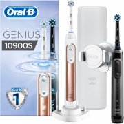 2x Oral-B Genius 10900 Zahnb&uuml;rste Ros&eacute;gold und Schwarz