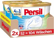 2x Persil Sensitive 4in1 DISCS Waschmittel f&uuml;r Allergiker und sensible Haut 104 Waschladungen