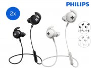 2x Philips BASS+ Bluetooth-Ohrh&ouml;rer schwarz oder wei&szlig;