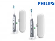 2x Philips Sonicare FlexCare Platinum Elektrische Schallzahnb&uuml;rste