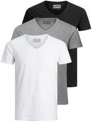 3-er Pack Jack & Jones Slim Fit Basic T-Shirts in mehreren Farben