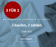 3 f&uuml;r 2 Aktion: 3 Hoodies oder Pullover kaufen und nur 2 bezahlen bei Denimfy