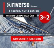 3 Jeans oder Hosen von Riverso kaufen und nur 2 bezahlen bei Jeans Direct
