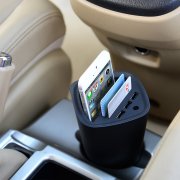 3 Port 5V2.4A USB Auto Ladeger&auml;t mit Speicherplatz