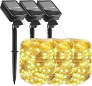 3 St&uuml;ck 12 Meter YzzYzz LED Solarlichterketten