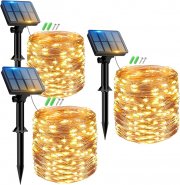 3 St&uuml;ck Peasur Outdoor Solar Lichterketten je 12 Meter mit 120 LEDs