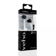  3 St&uuml;ck VEHO Z1 Kopfh&ouml;rer Earbuds In-Ear in den Farben wei&szlig; orange pink
