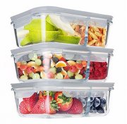 3-teiliges Homgeek Frischhaltedosen-Set aus Glas mit Gutscheincode nur 27,99 Euro inkl. Versand
