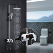 3-Wege Duschsystem LCD Temperatur-Anzeige Duscharmatur