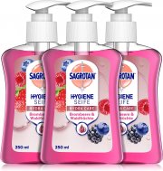 3 x 250 ml Sagrotan Handseife Brombeere und Waldfr&uuml;chte im Seifenspender
