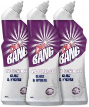 3 x 750 ml Cillit Bang WC-Power Gel Glanz & Hygiene Kraftvoller WC-Reiniger