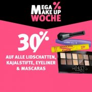 -30% auf alle Lidschatten, Kajal, Eyeliner, Mascaras bei Rossmann