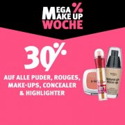 30% auf alle Puder, Rouges, Concealer, Make-ups & Highlighter