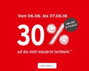 30% auf alles, was nicht reduziert ist