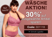 30% auf ausgew&auml;hlte W&auml;scheartikel bei Ulla Popken