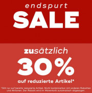 30% Extra-Rabatt auf alle bereits reduzierte Artikel im Sale bei Mister Lady