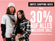 30% Extra-Rabatt auf alle bereits reduzierten Artikel im Sale bei Snipes