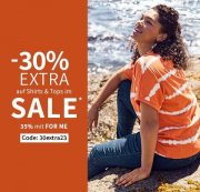 30% Extra-Rabatt auf alle bereits reduzierten Shirts & Tops bei Sheego