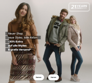30% Extra-Rabatt auf ALLE Styles f&uuml;r Damen und Herren + gratis Versand im Dress For Less Shop