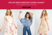 30% Extra-Rabatt auf bereits reduzierte Kleider und Blusen im Orsay Shop