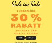 30% Extra-Rabatt auf bereits reduzierte SALE und Outlet Styles im Fossil Shop