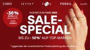 30% Extra-Rabatt auf bereits reduzierte Uhren und Schmuckst&uuml;cke bei Christ