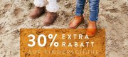 30% Extra-Rabatt auf &uuml;ber 4.000 Kinderschuhe im Mirapodo Shop