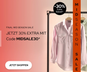 30% Extra-Rabatt im Final MidSeason Sale f&uuml;r Damen, Herren und Kinder bei Dress For Less