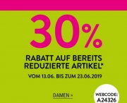 30% Extra-Rabatt On Top auf alle bereits reduzierte Artikel im Adler Shop