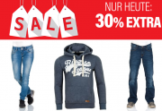 30% Extra-Rabatt On Top auf alle bereits reduzierten Artikel im Sale im Jeans Direct Shop
