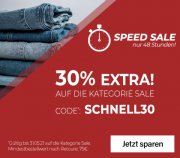 30% Extra-Rabatt On Top auf alle bereits reduzierten Sale-Artikel bei Jeans Direct