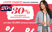 30% Extra-Rabatt On Top auf alle Sale-Produkte im Heine Shop