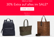 30% Extra-Rabatt On Top auf alle Taschen, Geldb&ouml;rsen und Accessoires im Sale​ bei Liebeskind