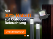 30% Rabatt auf alle Au&szlig;enleuchten im Ledvance Shop