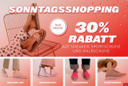 30% Rabatt auf alle Sportschuhe, Halbschuhe & Sneaker f&uuml;r Damen und Herren bei Mirapodo
