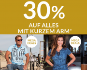 30% Rabatt auf alles mit kurzem Arm im CAMP DAVID & SOCCX Shop