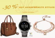 30% Rabatt auf ausgesuchte Styles bei Fossil
