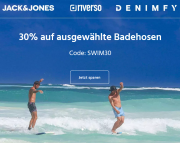 30% Rabatt auf ausgew&auml;hlte Badehosen bei Denimfy