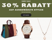 30% Rabatt auf ausgew&auml;hlte Uhren, Accessoires und Schmuckst&uuml;cke bei Fossil