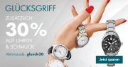 30% Rabatt auf ausgew&auml;hlte Uhren und Schmuck im Galeria Karstadt Kaufhof Shop