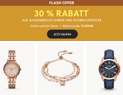 30% Rabatt auf ausgew&auml;hlte Uhren und Schmuckst&uuml;cke im Fossil Shop