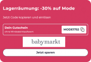 30% Rabatt auf Baby- und Kindermode im Babymarkt