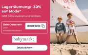 30% Rabatt auf Baby- und Kindermode im Babymarkt