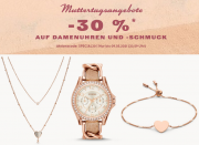 30% Rabatt auf Damenuhren und -Schmuck bei Fossil