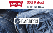 30% Rabatt auf das gesamte Levi's Sortiment im Jeans Direct Shop