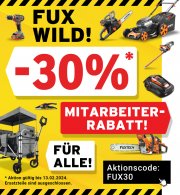 30% Rabatt auf das komplette Sortiment bei Fuxtec