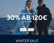 30% Rabatt auf das komplette Sortiment inkl. reduzierte Artikel im Winter-Sale bei Tom Tailor