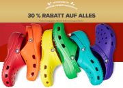 30% Rabatt auf fast ALLES im Crocs Shop
