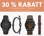 30% Rabatt auf Herrenuhren & -schmuck im Fossil Shop