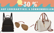 30% Rabatt auf Lederwaren und Sonnenbrillen bei Fossil